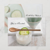 Carte Postale Invitation du week-end Spa pour filles (Devant / Derrière)