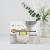 Carte Postale Invitation du week-end Spa pour filles (Debout devant)