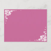 Carte Postale Invitation d'une Fête des mariées de mariée élégan (Dos)