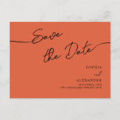 Carte Postale Invitation Enregistrer La Date. (Devant)