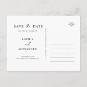 Carte Postale Invitation Enregistrer La Date. (Dos)