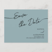 Carte Postale Invitation Enregistrer La Date. (Devant)