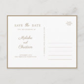 Carte Postale Invitation Enregistrer La Date. (Dos)