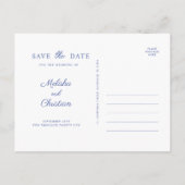 Carte Postale Invitation Enregistrer La Date. (Dos)