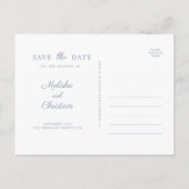 Carte Postale Invitation Enregistrer La Date. (Dos)