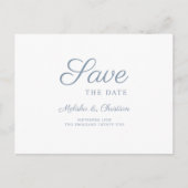 Carte Postale Invitation Enregistrer La Date. (Devant)