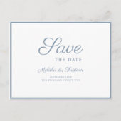 Carte Postale Invitation Enregistrer La Date. (Devant)