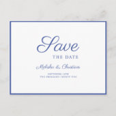 Carte Postale Invitation Enregistrer La Date. (Devant)