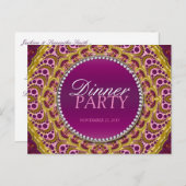 Carte postale Invitation Exotic Eastern Dinner Par (Devant / Derrière)