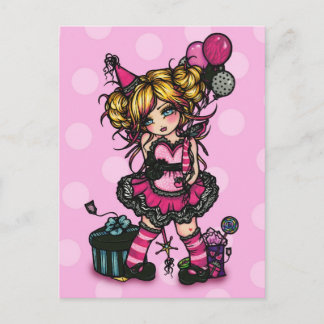 Carte postale Invitation Fairy Card pour fille ann