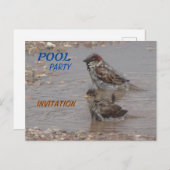 Carte postale Invitation Fête des Éperons de bain  (Devant / Derrière)