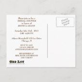 Carte Postale Invitation Fête des mariées Tropical Turquoise Bea (Dos)