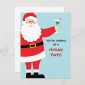 Carte postale Invitation fêtes (Devant / Derrière)