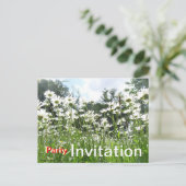 Carte postale Invitation Fleurs Faisy (Debout devant)