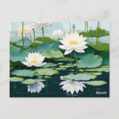 Carte postale invitation florale (Dos)