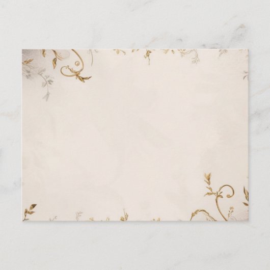 Carte postale invitation florale (Devant)