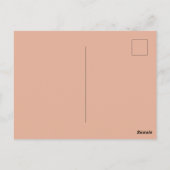 Carte Postale Invitation, florales sur rose rose poussiéreux (n' (Dos)