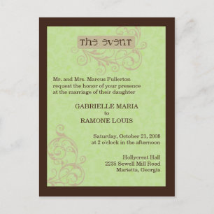 Carte Postale Invitation Gabby