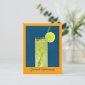 CARTE POSTALE INVITATION GRAND OUVERTURE ~ HAPPY HOUR POSTCARD (Debout devant)