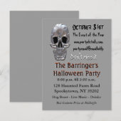 Carte Postale Invitation Halloween crâne Big Bash (Devant / Derrière)