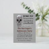 Carte Postale Invitation Halloween crâne Big Bash (Debout devant)