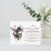 Carte postale Invitation Halloween Halloween Hallo (Debout devant)