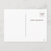 Carte postale Invitation Halloween Halloween Hallo (Dos)