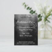 Carte postale Invitation Haunted Sky Halloween (Debout devant)