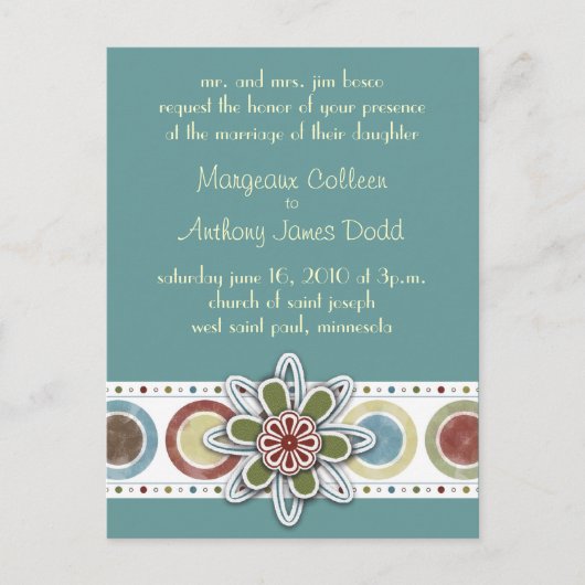 Carte Postale Invitation Jordanie (Devant)