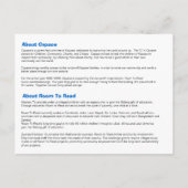 Carte Postale Invitation Kspace (Dos)