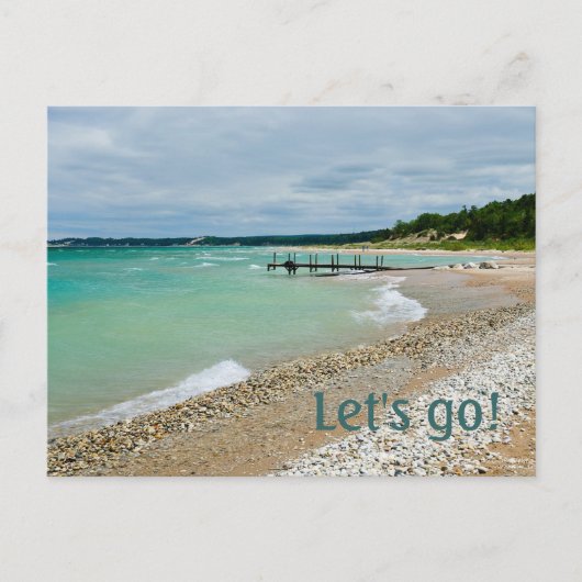 Carte Postale Invitation Lake Party (Devant)