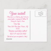 Carte Postale Invitation "Le Mariage" (Dos)