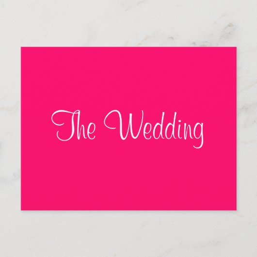 Carte Postale Invitation "Le Mariage" (Devant)