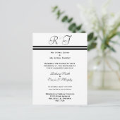 Carte Postale Invitation - Ligne noire (Debout devant)