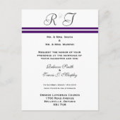 Carte Postale Invitation - Ligne violette (Devant)