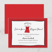 Carte Postale Invitation Lingerie Douche (Devant / Derrière)