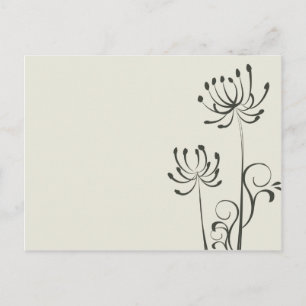 Carte Postale Invitation mariage Et Événement Croquis Floral