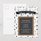 Carte Postale Invitation modifiable pour un esprit brillant et u (Devant / Derrière)