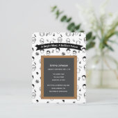 Carte Postale Invitation modifiable pour un esprit brillant et u (Debout devant)