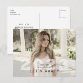 Carte postale Invitation Neutrale Photo Grad 2023 (Devant / Derrière)