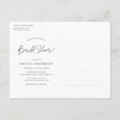 Carte postale Invitation nuptiale citron frais (Dos)