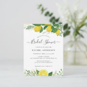 Carte postale Invitation nuptiale citron frais (Debout devant)