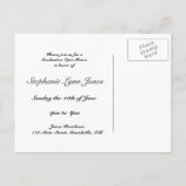 Carte Postale Invitation Open House (Dos)