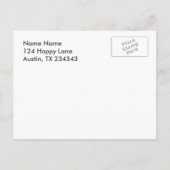 Carte Postale Invitation Open House (Dos)