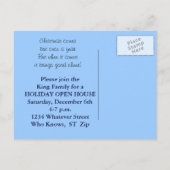 Carte Postale Invitation Open House (Dos)