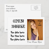 Carte Postale Invitation Open House - vous le concevez - Customi (Devant / Derrière)
