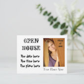 Carte Postale Invitation Open House - vous le concevez - Customi (Debout devant)