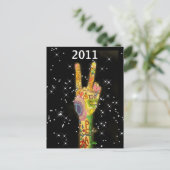 Carte Postale Invitation Peace 2011 - Sauvez la date ! (Debout devant)