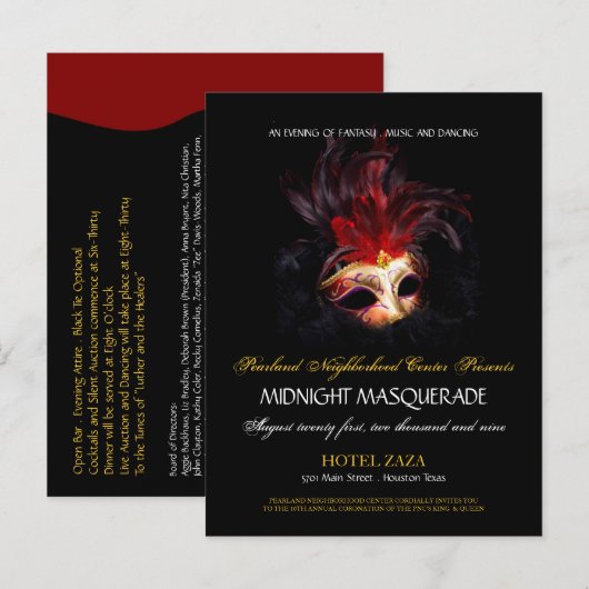 Carte Postale Invitation - Pearland Custom Order (Devant / Derrière)