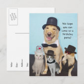 Carte Postale Invitation personnalisée (Devant / Derrière)